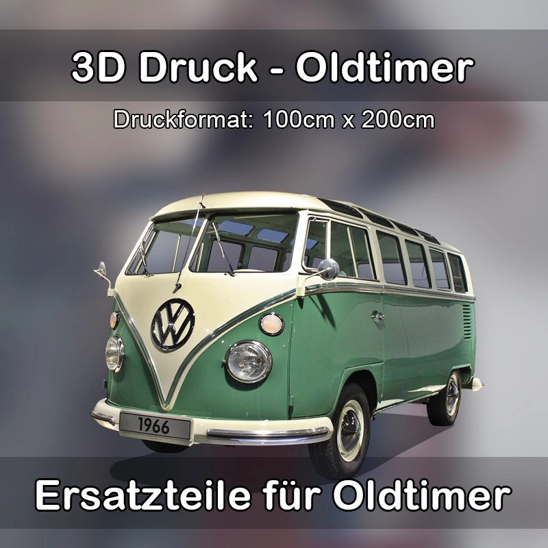 Großformat 3D Druck für Oldtimer Restauration in München 